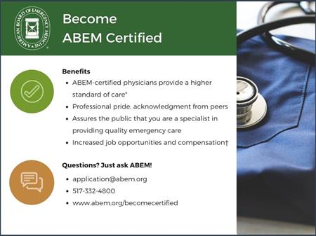 Become ABEM Certified 