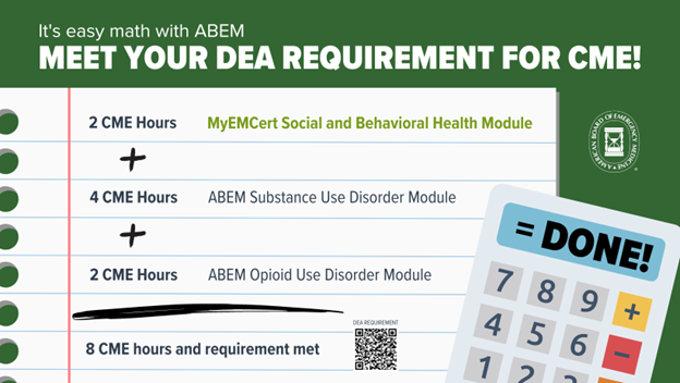 Meet Your DEA Requirement for CME with ABEM
